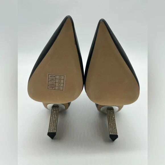 Michael Kors Halle Bootie Leather Black 7M | Crystal Heel | New in Box - Picture 10 of 12